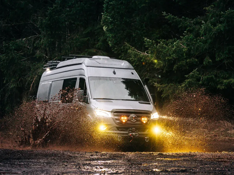 A camper van conversion by Benchmark Vehicles